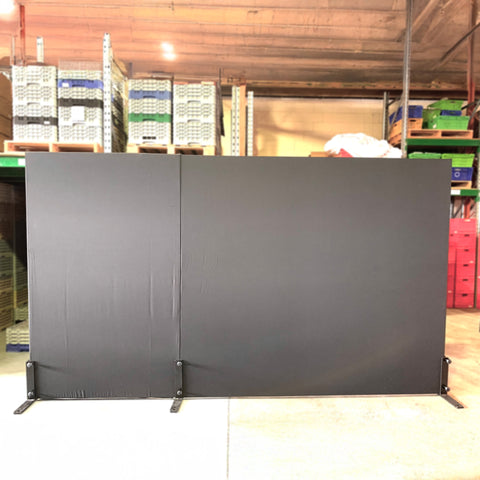 Extendable black partition screen