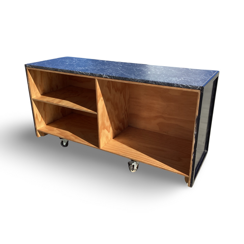 Wooden Mobile Bar - Black