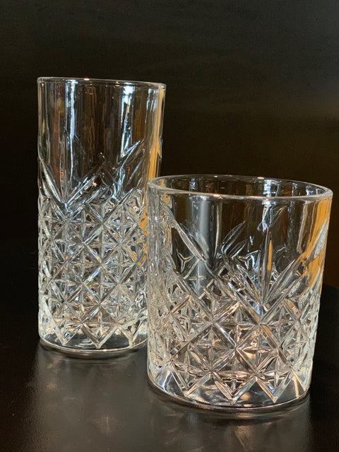Glass Vintage Cut Tall