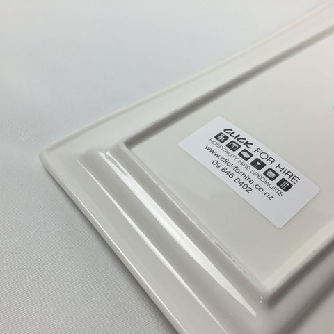 Platter- Rectangular Serving China 27cm