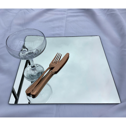 Square Mirror serving platter