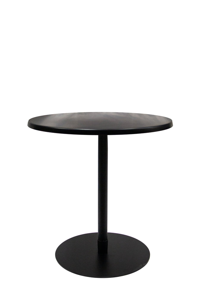 Ideal Cafe Table- 72cm - Black- Round
