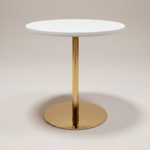 Ideal Café Table-Gold Base