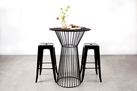 Bird Cage Bar leaner- Black