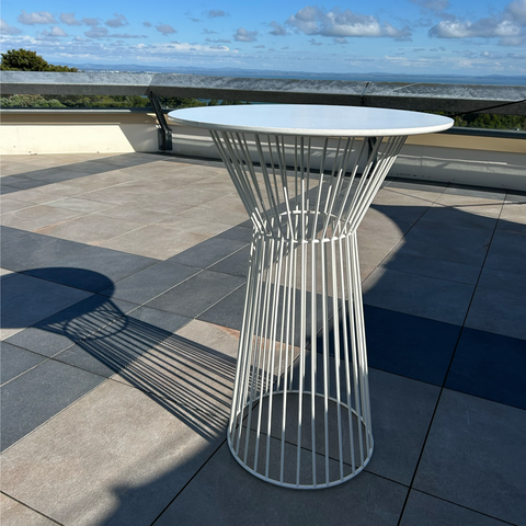 Bird Cage Bar leaner- White