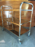 Click for Hire Stainless Steel Serving Trolley