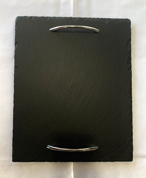 Slate Platter- Silver Handle