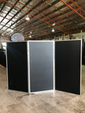 Solid Black Screen- 3 panel