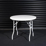 0.9m diameter Round Table with folding legs 