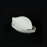 White leaf melamine platter 