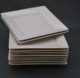 Square China Plate 18cm