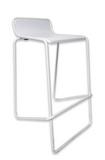 Ideal Bar Stool - White - 75cm