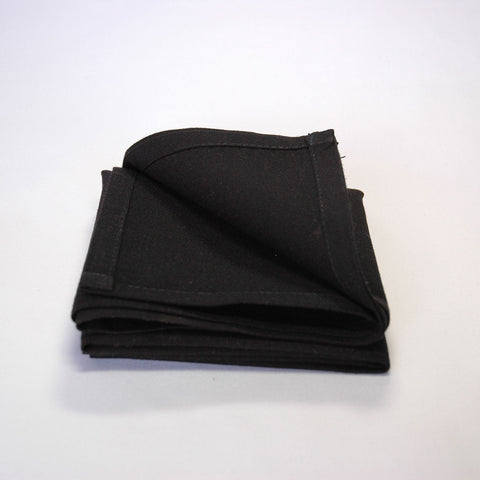 Plain Linen Napkin - Black