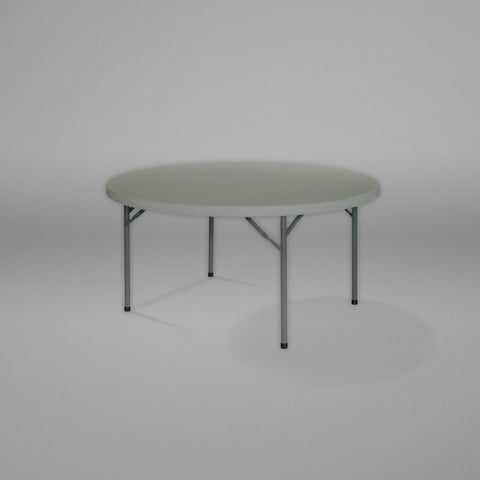 1.5m diameter Round Table with folding legs 